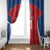 Czech Republic Rugby Custom Window Curtain Silver Double-tailed Lion Sporty Pattern - Wonder Print Shop