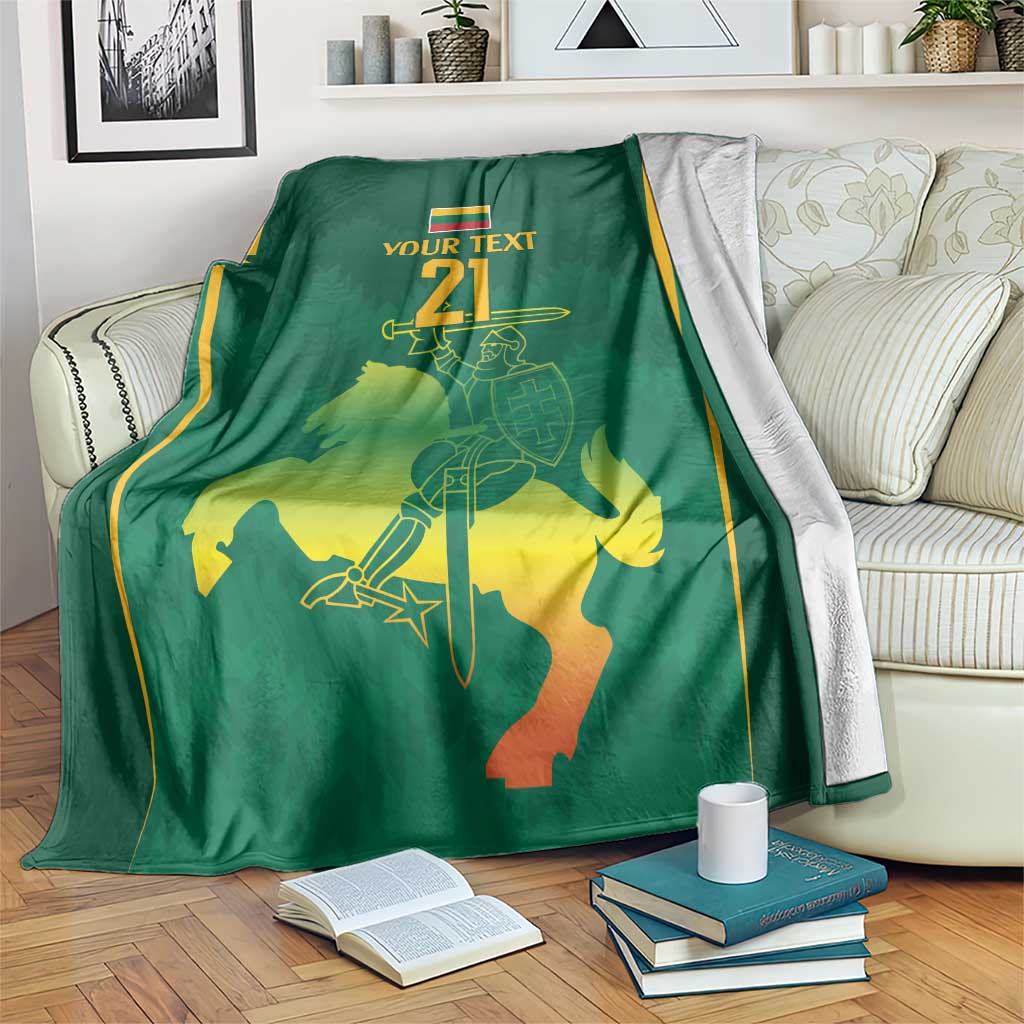 Lithuania Rugby Custom Blanket Lietuvos Nacionaline Regbio Sąjungos Komanda