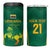 Lithuania Rugby Custom 4 in 1 Can Cooler Tumbler Lietuvos Nacionaline Regbio Sąjungos Komanda LT9 - Wonder Print Shop