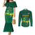 Lithuania Rugby Custom Couples Matching Mermaid Dress and Long Sleeve Button Shirt Lietuvos Nacionaline Regbio Sąjungos Komanda