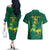 Lithuania Rugby Custom Couples Matching Off The Shoulder Long Sleeve Dress and Hawaiian Shirt Lietuvos Nacionaline Regbio Sąjungos Komanda LT9 - Wonder Print Shop