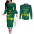 Lithuania Rugby Custom Couples Matching Off The Shoulder Long Sleeve Dress and Long Sleeve Button Shirt Lietuvos Nacionaline Regbio Sąjungos Komanda