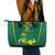 Lithuania Rugby Custom Leather Tote Bag Lietuvos Nacionaline Regbio Sąjungos Komanda - Wonder Print Shop