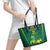 Lithuania Rugby Custom Leather Tote Bag Lietuvos Nacionaline Regbio Sąjungos Komanda - Wonder Print Shop