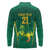 Lithuania Rugby Custom Long Sleeve Polo Shirt Lietuvos Nacionaline Regbio Sąjungos Komanda - Wonder Print Shop