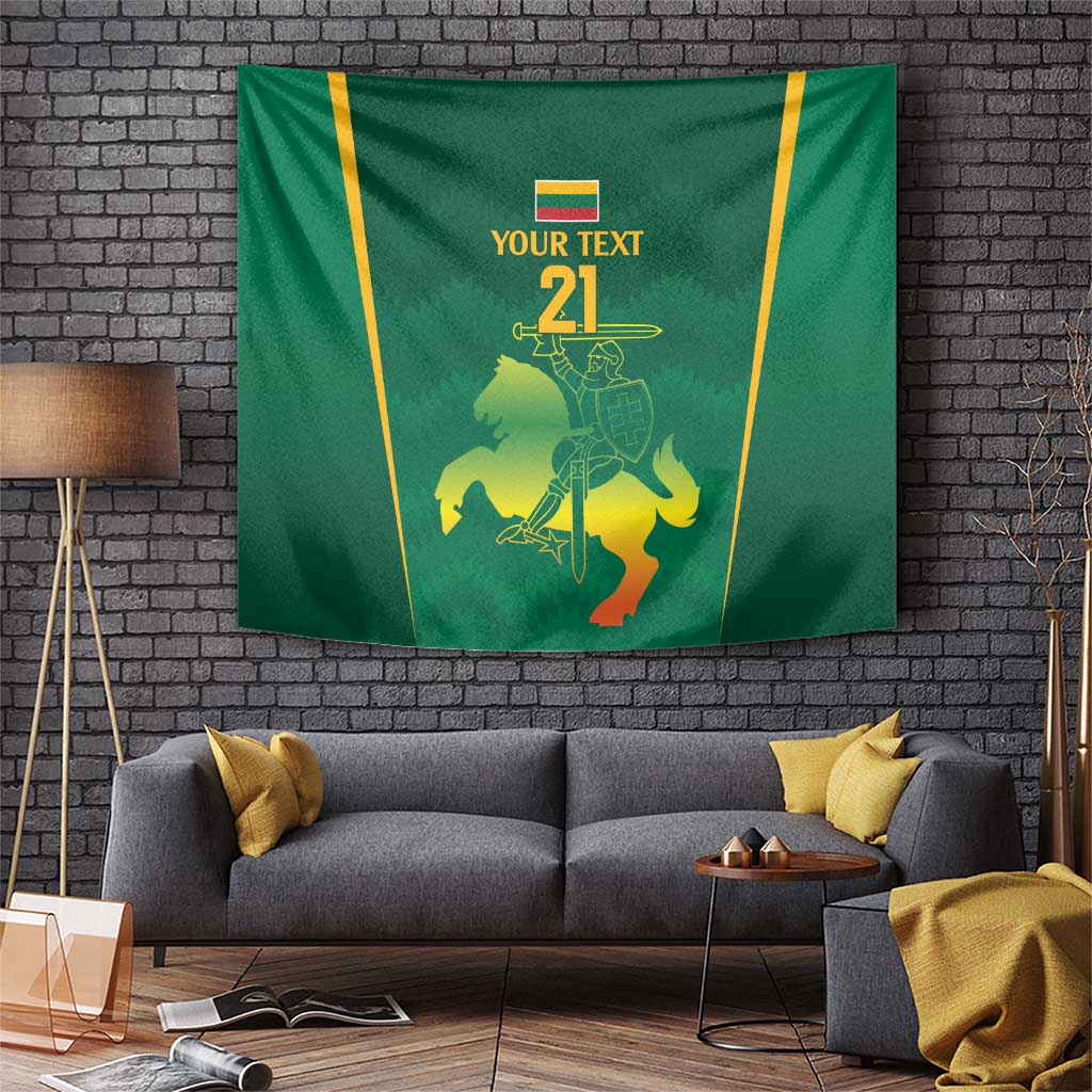 Lithuania Rugby Custom Tapestry Lietuvos Nacionaline Regbio Sąjungos Komanda