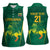 Lithuania Rugby Custom Women Sleeveless Polo Shirt Lietuvos Nacionaline Regbio Sąjungos Komanda - Wonder Print Shop