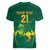 Lithuania Rugby Custom Women V-Neck T-Shirt Lietuvos Nacionaline Regbio Sąjungos Komanda - Wonder Print Shop