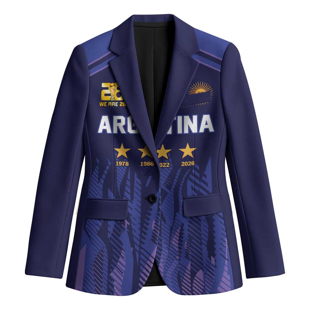World Football 2026 Argentina Custom Blazer Past Champions Future Legends Purple - Wonder Print Shop