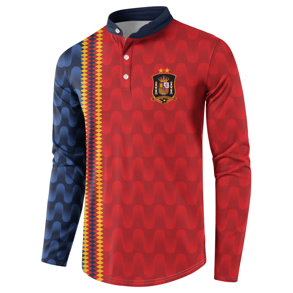 World Football 2026 Spain Custom Button Sweatshirt Vamos a Espana - Wonder Print Shop