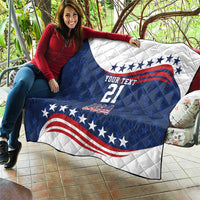 United States Pacific Rugby Custom Quilt USA Classic Sporty Pattern