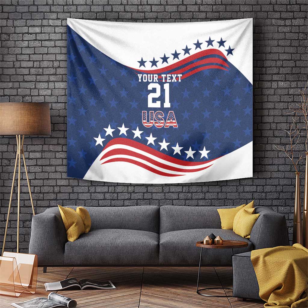 United States Pacific Rugby Custom Tapestry USA Classic Sporty Pattern