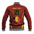 Custom Belgium Football Baseball Jacket Royal Belgian 1895 with Map Style LT9 - Wonder Print Shop