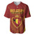 Custom Belgium Football Baseball Jersey Royal Belgian 1895 with Map Style LT9 - Wonder Print Shop