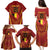 Custom Belgium Football Family Matching Puletasi and Hawaiian Shirt Royal Belgian 1895 with Map Style - Wonder Print Shop