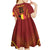 Custom Belgium Football Kid Short Sleeve Dress Royal Belgian 1895 with Map Style - Wonder Print Shop