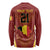 Custom Belgium Football Long Sleeve Shirt Royal Belgian 1895 with Map Style - Wonder Print Shop