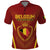 Custom Belgium Football Polo Shirt Royal Belgian 1895 with Map Style - Wonder Print Shop