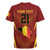 Custom Belgium Football Rugby Jersey Royal Belgian 1895 with Map Style - Wonder Print Shop