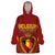 Custom Belgium Football Wearable Blanket Hoodie Royal Belgian 1895 with Map Style - Wonder Print Shop