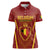 Custom Belgium Football Women Polo Shirt Royal Belgian 1895 with Map Style - Wonder Print Shop