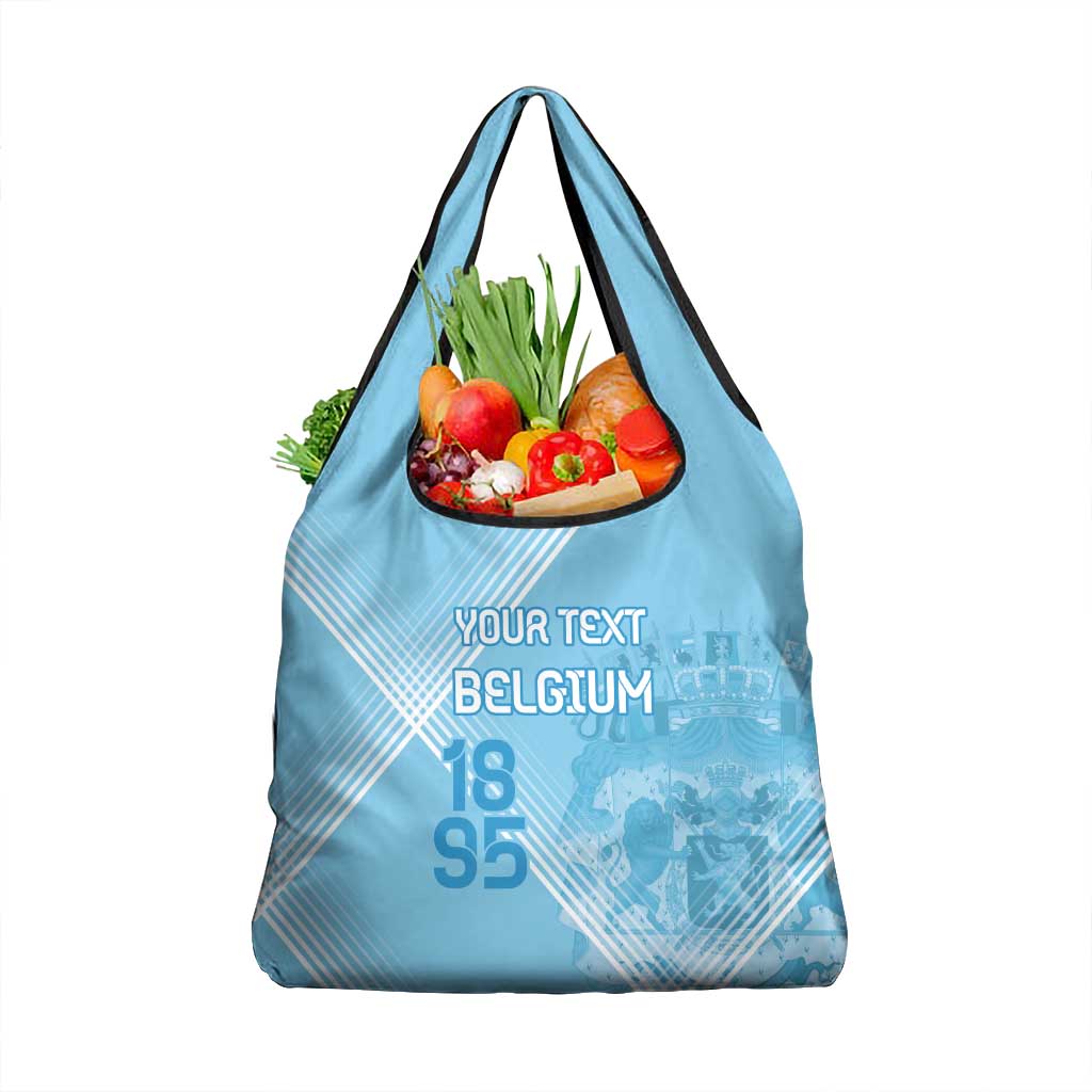 Custom Belgium 1895 Football Grocery Bag De Rode Duivels Come Together