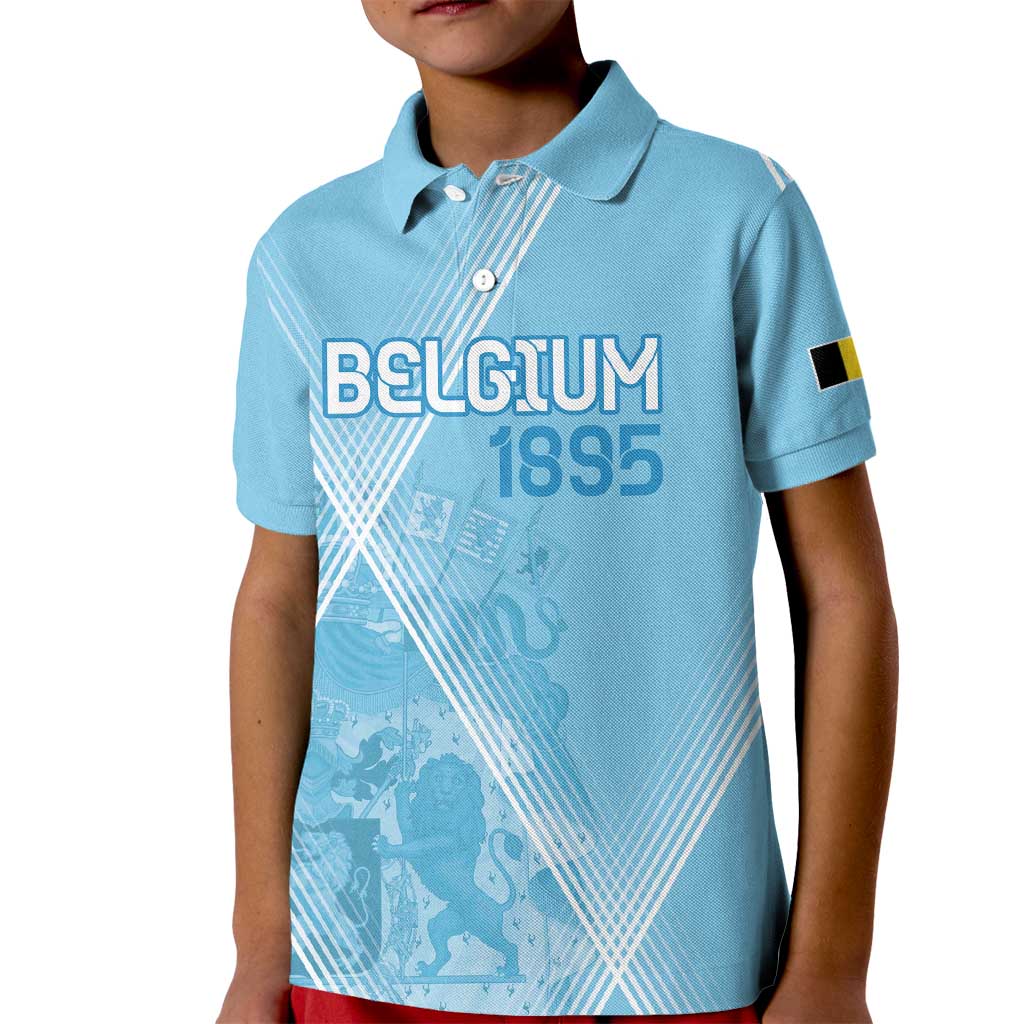 Custom Belgium 1895 Football Kid Polo Shirt De Rode Duivels Come Together - Wonder Print Shop