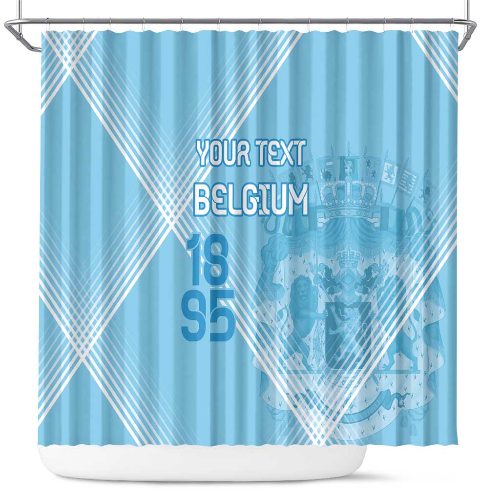 Custom Belgium 1895 Football Shower Curtain De Rode Duivels Come Together