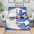 Custom England Football Blanket Simple Triple Lions