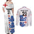 Custom England Football Couples Matching Off Shoulder Maxi Dress and Long Sleeve Button Shirt Simple Triple Lions LT9 - Wonder Print Shop