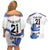 Custom England Football Couples Matching Off Shoulder Short Dress and Hawaiian Shirt Simple Triple Lions LT9 - Wonder Print Shop