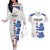 Custom England Football Couples Matching Off The Shoulder Long Sleeve Dress and Hawaiian Shirt Simple Triple Lions LT9 - Wonder Print Shop