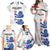 Custom England Football Family Matching Off Shoulder Maxi Dress and Hawaiian Shirt Simple Triple Lions LT9 - Wonder Print Shop