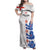 Custom England Football Family Matching Off Shoulder Maxi Dress and Hawaiian Shirt Simple Triple Lions LT9 - Wonder Print Shop