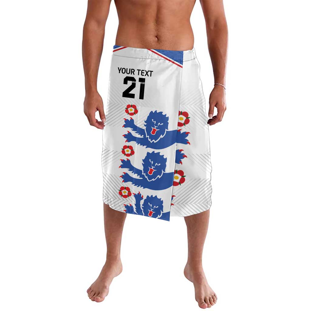 Custom England Football Lavalava Simple Triple Lions - Wonder Print Shop