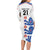 Custom England Football Long Sleeve Bodycon Dress Simple Triple Lions - Wonder Print Shop