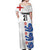 Custom England Football Off Shoulder Maxi Dress Simple Triple Lions - Wonder Print Shop