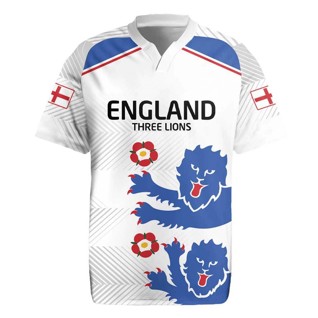 Custom England Football Rugby Jersey Simple Triple Lions