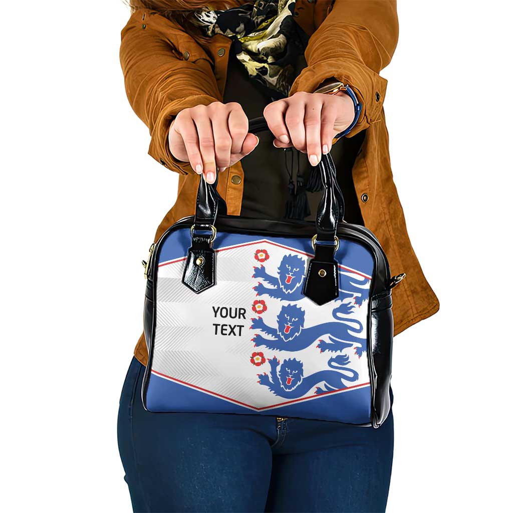 Custom England Football Shoulder Handbag Simple Triple Lions