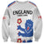 Custom England Football Sweatshirt Simple Triple Lions - Wonder Print Shop