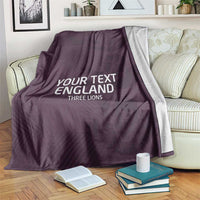 Purple football blanket with 'YOUR TEXT ENGLAND' and Three Lions text