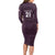 Custom England Football Long Sleeve Bodycon Dress Come On Champions - Wonder Print Shop