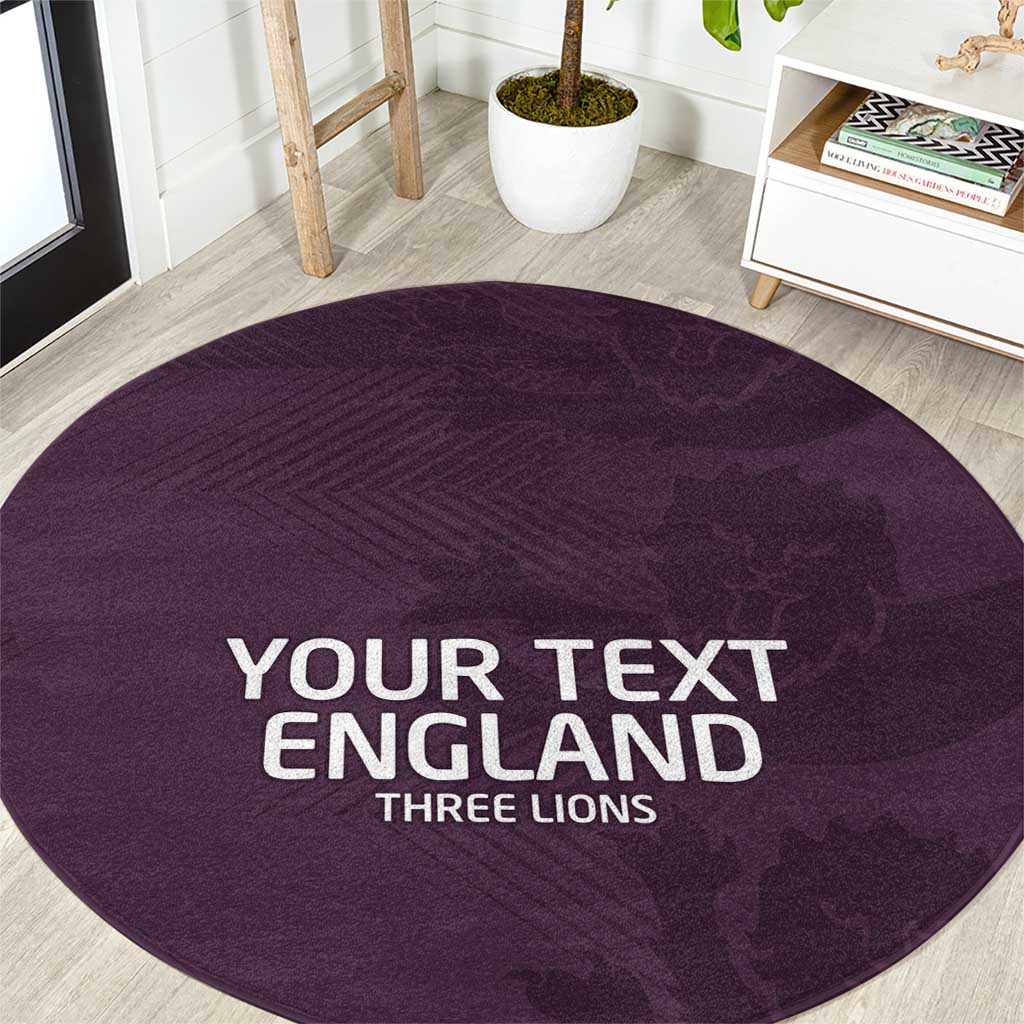 Custom England Football Round Carpet Come On Champions