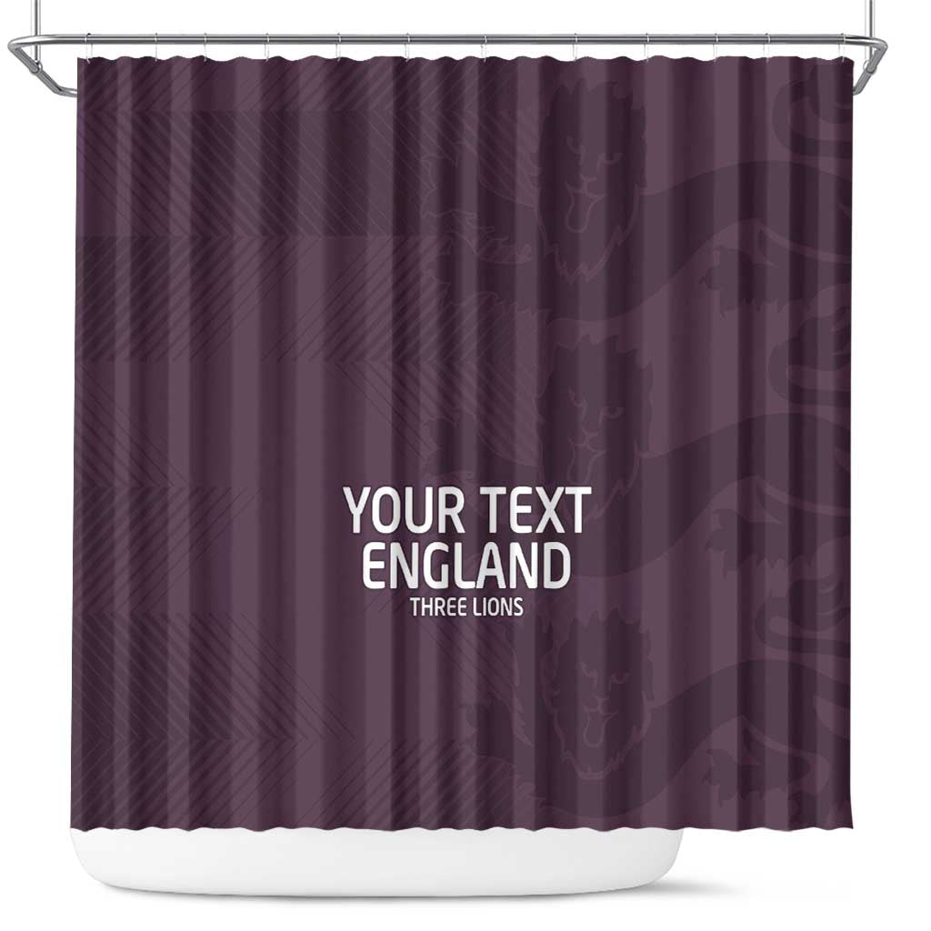 Custom England Football Shower Curtain Come On Champions