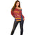 Custom Spain Football Off Shoulder Sweater Come on La Roja - Wonder Print Shop