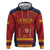 Custom Spain Football Zip Hoodie Come on La Roja - Wonder Print Shop