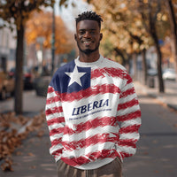 Personalized Liberia Lone Star Flag Sweatshirt