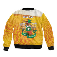 Oktoberfest Bratwurst Hotdog Personalized Bomber Jacket Bavarian Pattern Foam Beer Style