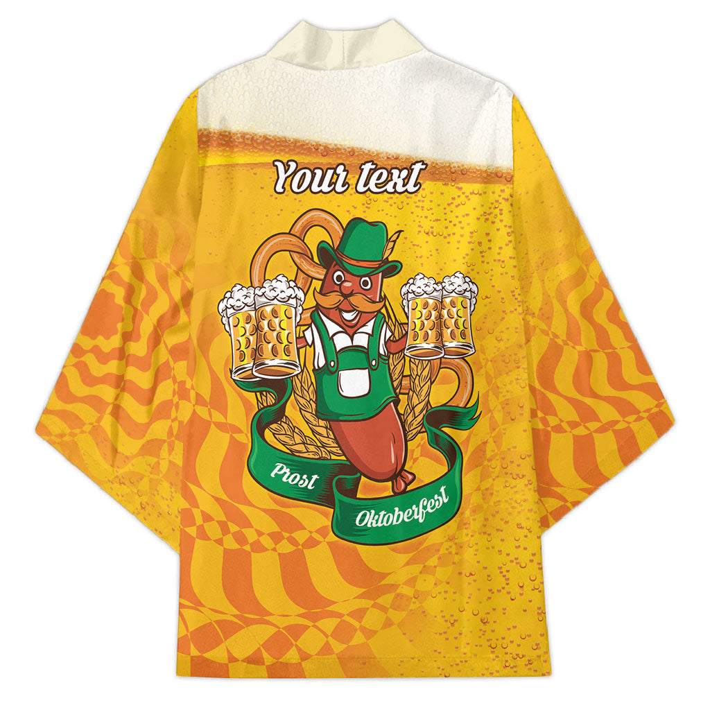 Oktoberfest Bratwurst Hotdog Personalized Kimono Bavarian Pattern Foam Beer Style
