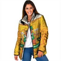 Oktoberfest Bratwurst Hotdog Personalized Padded Jacket Bavarian Pattern Foam Beer Style
